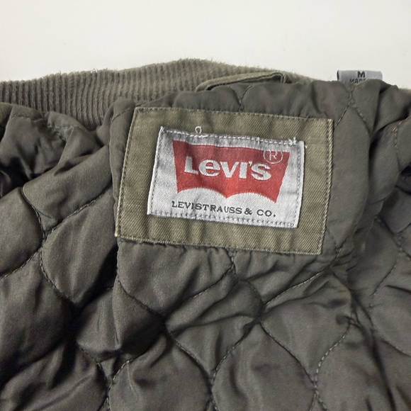Levi’s Cotton Shell Military Style Moto Field Jacket NWT New - Picture 7 of 10
